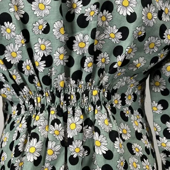 SANDRO NWOT FLORAL POLKA DOT DRESS - Picture 10 of 14